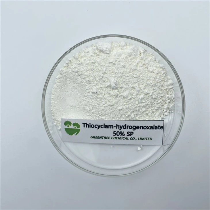Zirai Kimyasallar Pestisitler Böcek İlaçları Ürünleri Tiyosiklam-Hidrojenoksalat Çin'de yüzde 50 SP