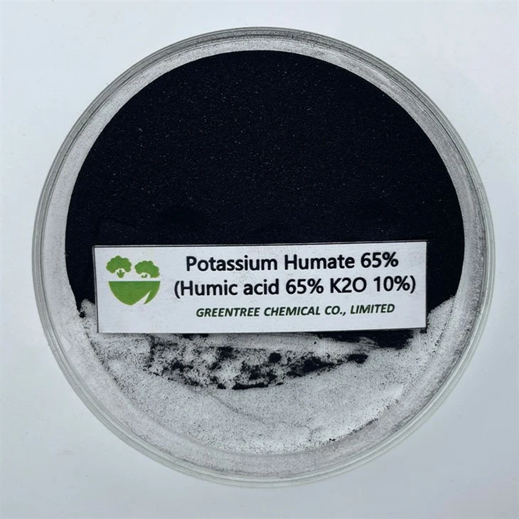 CAS NO. 68514-28-3 Fertilizer Super Potassium Humate Acid 65% For Agriculture